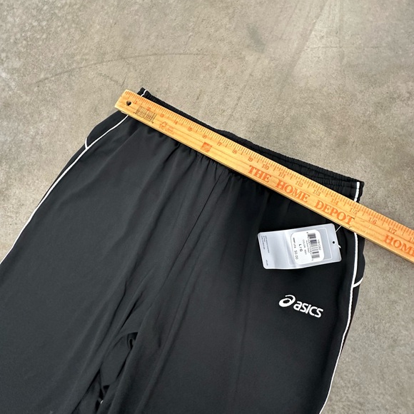 ASICS women’s large track pants black with white stripe work out yoga NWT - Picture 4 of 7